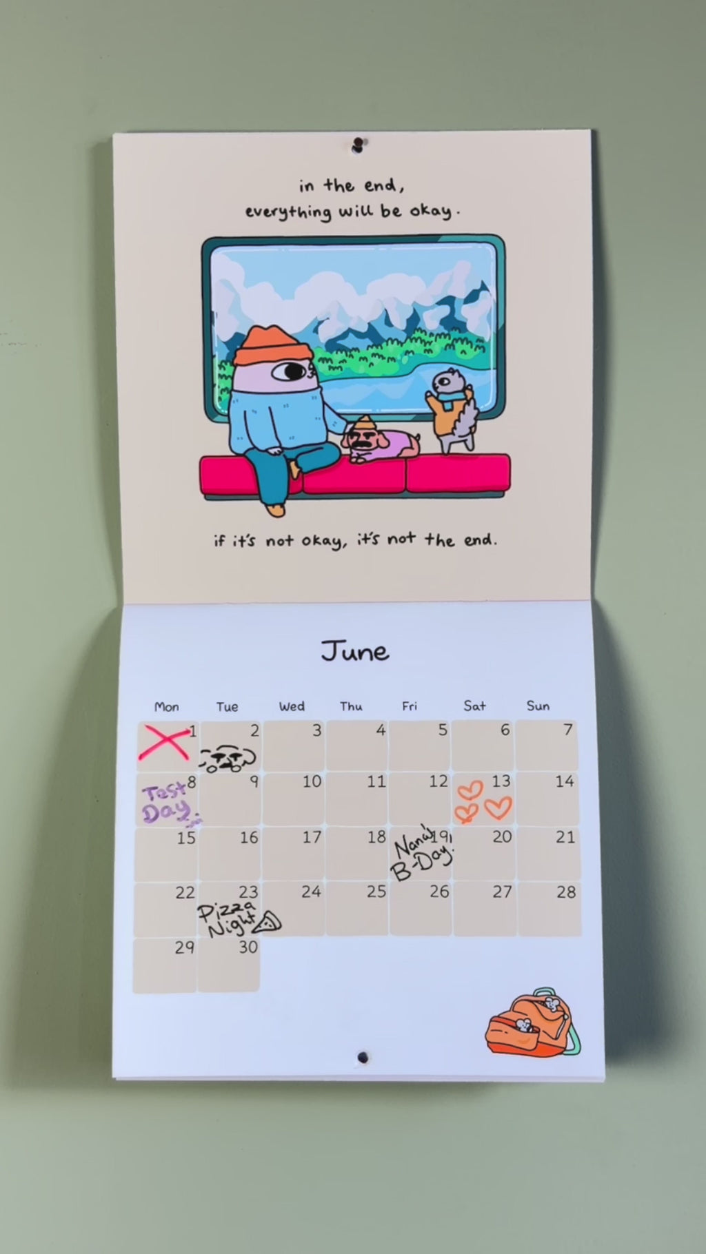 Ketnipz Wall Calendar 2026